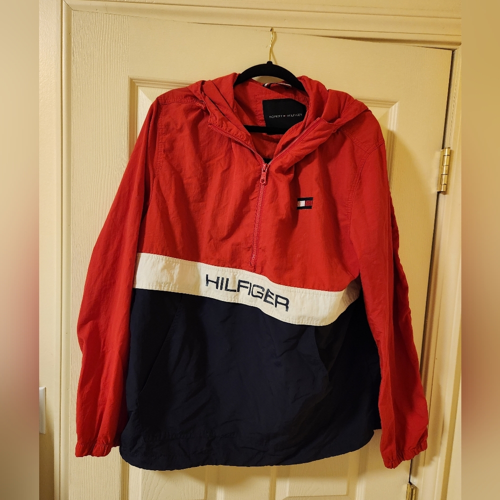 Mens Hilfiger Vintage Windbreaker Large